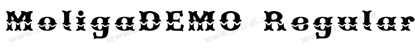 MoligaDEMO Regular字体转换